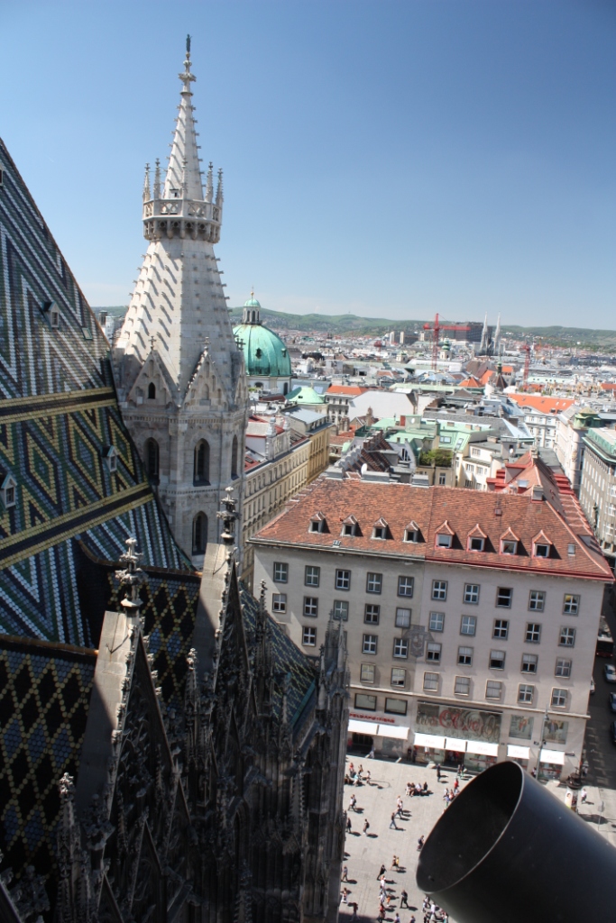 Вид с собора святого Стефана в Вене