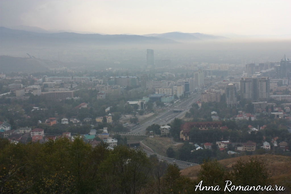 Гора Кок-Тобе Панорама Алматы