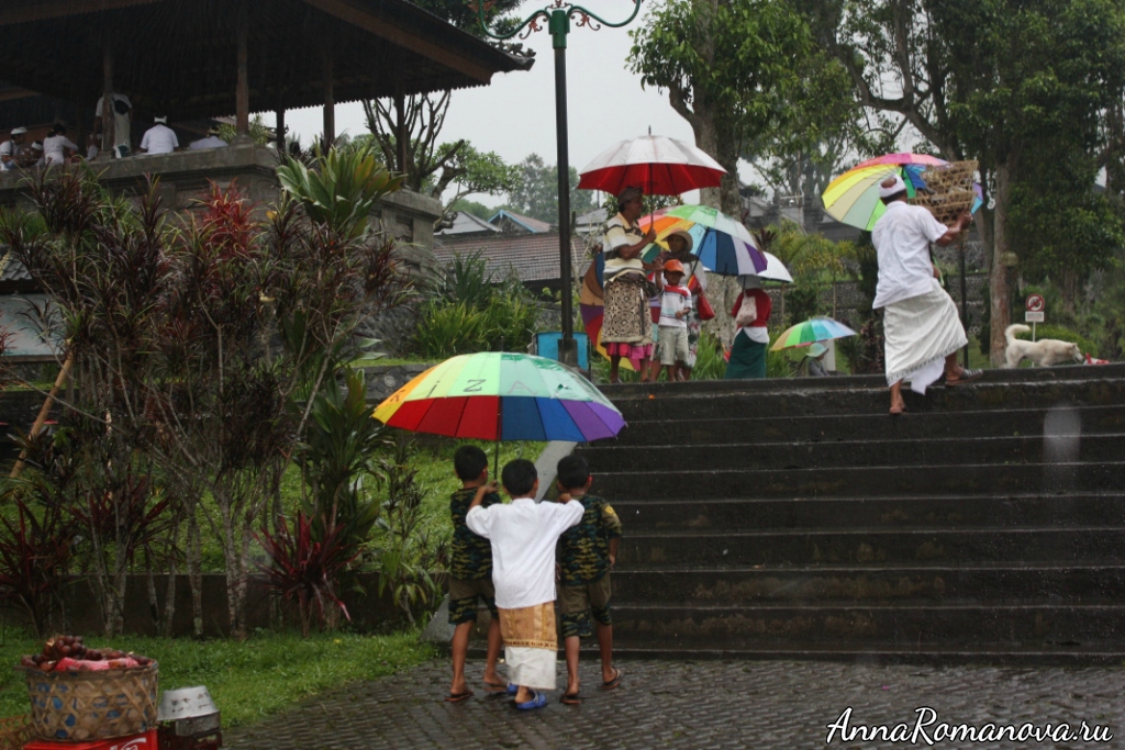 Тропический ливень на Бали