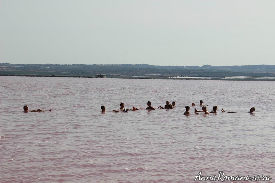 розовое озеро в торревьехе